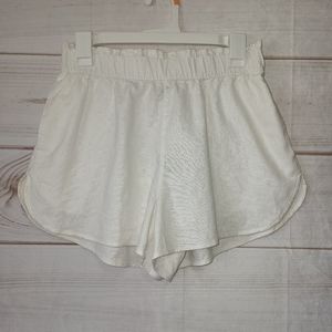 White Linen Shorts